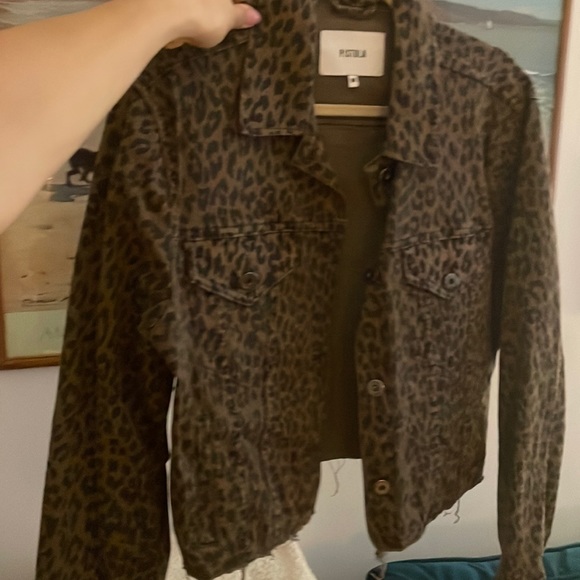 Pistola Naha leopard cropped jacket - Picture 2 of 3